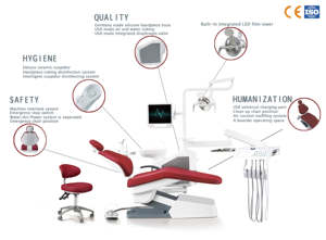 Siger-silla dental de lujo, Unidad de silla dental personalizada, gran oferta, precio - Product Image 4