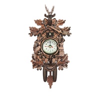 Jam Dinding Cuckoo Pendulum Antik Buatan Tangan Kayu Gerakan Kuarsa Baru 2022