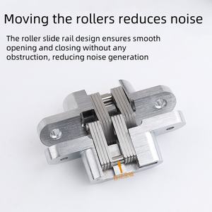 <span class=keywords><strong>Bisagra</strong></span> <span class=keywords><strong>Oculta</strong></span> Invisible de Acero Inoxidable, Muebles de Puerta <span class=keywords><strong>Oculta</strong></span> para Dormitorio, Sala de Estar, Hogar, Aleación de Zinc, Moderna - Product Image 4