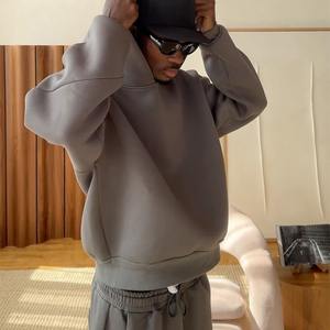 Ensemble Sweatpants et Hoodie Personnalisé Heavyweight Oversize Délavé à l'Acide avec Sérigraphie Broderie Manches Strass Détruits - Product Image 5