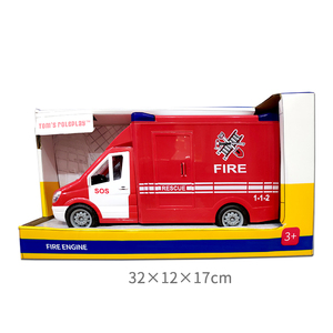 Banatoys Carros De Juguete Reibungs spielzeug Fahrzeug Kinder Modellautos Mini Feuerwehr auto Trägheit Feuerwehr auto für Jungen Spielzeug - Product Image 6