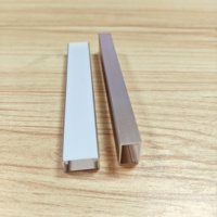 Profilé de bordure en alliage d'aluminium moderne pour carrelage, nez de marche, protection d'escalier, bande LED décorative, longueur personnalisable