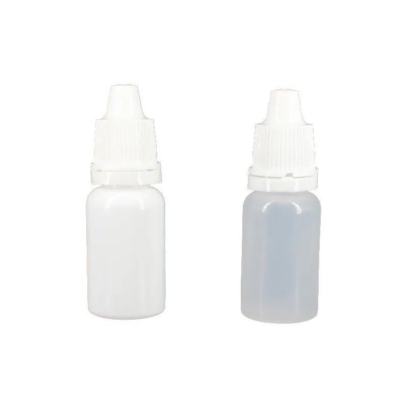 कस्टम मेड 10ml 5ml 15ml LDPE प्लास्टिक खाली दवा आँख ड्रॉप एचडीपीई बोतल