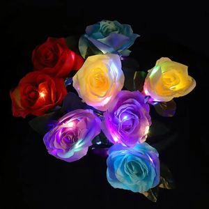 <b>Large</b> LED Glow Rose Bouquet with Ribbon Valentine's Day Gift, Home Decor, Wedding <b>Ornament</b>, Party Toy - Product Image 2