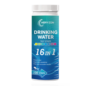 Bandelettes de <span class=keywords><strong>test</strong></span> d'eau potable HORYZON 16-en-1, kit professionnel de <span class=keywords><strong>test</strong></span> de la qualité de l'eau du puits et de l'eau du robinet, 100 bandelettes/flacon - Product Image 2