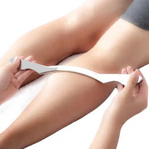 Herramienta de masaje de raspado Gua Sha en forma de W, acero inoxidable 304, liberación miofascial IASTM para maleta de movilización de tejido corporal - Product Image 3