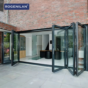 Puerta Plegable Panorámica Invisible para Terraza Rogenilan, Puertas Corredizas Plegables de Aluminio con Doble Vidrio, Personalizadas de Fábrica - Product Image 2