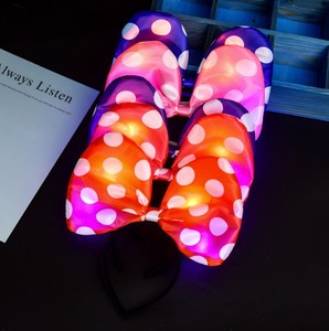Bandeau pour nouvel an, <span class=keywords><strong>noël</strong></span> et nouvel an, à led, gros nœud, souris, mignon et doux, qualité supérieure, vente en gros - Product Image 4