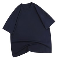 Vente en gros 230G T-shirt à col rond surdimensionné en coton biologique 100% coton pour hommes personnalisable