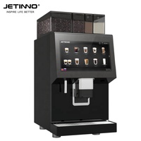 Machine à café professionnelle JL50B avec double moulin intégré, du grain à la tasse, avec 2 bacs à grains et fonction poudre instantanée