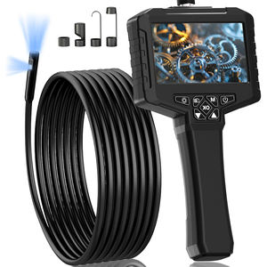 Nuovo arrivo <span class=keywords><strong>di</strong></span> alta qualità IP67 telecamera <span class=keywords><strong>di</strong></span> ispezione impermeabile 7 luci LED 5m cavo 32GB nero a doppia lente industriale endoscopio - Product Image 1