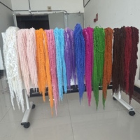 Fleurs séchées d'amarante suspendues blanches/bordeaux 60-100CM, 5 pièces/paquet, toucher réel, pour mariages et décorations intérieures, vente en gros