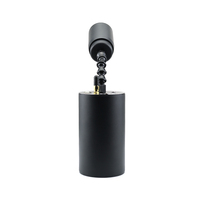 Projecteur LED Zoom Spot 10W DMX512 à Batterie avec Construction en Aluminium Blanc pour Hôtel et Parc d'Attractions