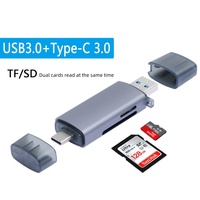 Pembaca kartu memori mikro usb 3.0/tipe C, Hub Aluminium 4-In-1 5Gbps 2 TB, adaptor OTG Flash Drive PC Laptop ponsel eksternal