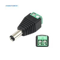 Adaptateur de prise d'alimentation cc, Terminal de prise mâle femelle DC5.5 * 2.1mm pour caméra de vidéosurveillance LED