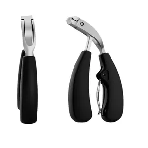 Nuevo cortador de uñas de acero inoxidable curvo de gran apertura antisalpicaduras herramientas de pedicura de diseño ergonómico - Product Image 1