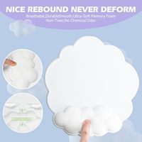 Repose-poignet pour clavier d'ordinateur Cloud, tapis de souris Cloud avec repose-poignet Tapis de souris ergonomique avec support de poignet