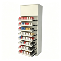 Présentoir à cigarettes sur pied avec poussoirs automatiques, étagère à tabac pour magasins de proximité et supermarchés