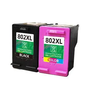 Hicor 802 XL 802XL高级再制造彩色喷墨墨盒适用于HP802适用于惠普桌面喷墨1000 2010打印机