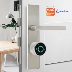 Cylindre <span class=keywords><strong>de</strong></span> serrure intelligent à profil européen Aurelysse, application Tuya, sans clé, antivol, indice d'étanchéité IP65 pour porte <span class=keywords><strong>de</strong></span> maison - Product Image 2