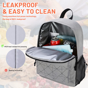 Wholesale Polyester 24L Dry <b>Cooler</b> <b>Backpack</b> Waterproof Insulated Soft Sided <b>Cooler</b> for Food Leak-proof Camping & Picnics - Product Image 2