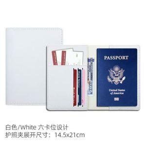 Porta Pasaportes de Cuero PU Personalizado al por Mayor, Bajo MOQ, Estuche Organizador de Documentos de Viaje Impermeable - Product Image 3