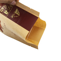 Sacs en papier kraft brun avec fenêtre, 1000 pièces, de qualité alimentaire, à fermeture éclair, emballage de thé, vente en gros