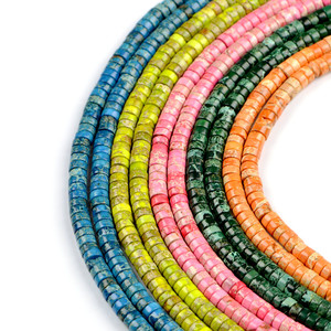 Ingrosso perline <span class=keywords><strong>di</strong></span> <span class=keywords><strong>pietra</strong></span> naturale Jaspe imperiale disco piatto 3*6mm <span class=keywords><strong>di</strong></span> <span class=keywords><strong>colore</strong></span> <span class=keywords><strong>nero</strong></span> blu gemma allentata per la creazione <span class=keywords><strong>di</strong></span> gioielli - Product Image 4
