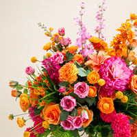 Bruiloftdecoratie tafelstukken kunstbloemen zijden bloemenbal voor bruiloftdecoratie rode bloemenbal tafelstuk