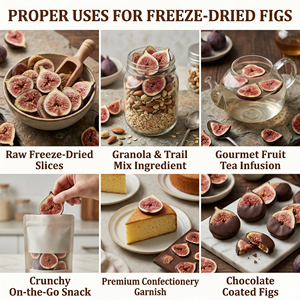 Tranches de figues lyophilisées naturelles FD – Complément alimentaire pour animaux de compagnie de qualité supérieure, riche en fibres, favorisant la digestion – Vente en gros - Product Image 4