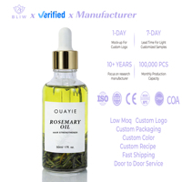 BLIW Huile de Romarin 50ml Marque Privée Fortifiant Capillaire Croissance des Cheveux Produits Naturels à Base de Plantes Sérum Anti-Chute et Nourrissant