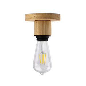 Wooden Ceiling Light Base E27 120mm Diameter 85mm Height For Home Lighting - Product Image 3