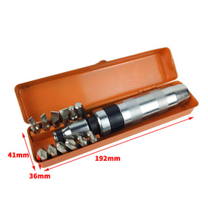 Jeu de tournevis à chocs professionnels Dzt, 13 pièces, acier au chrome-vanadium, qualité industrielle, embouts magnétiques avec étui de rangement - Product Image 2
