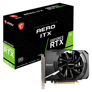 การ์ดจอ <span class=keywords><strong>MSI</strong></span> GeForce <span class=keywords><strong>RTX</strong></span> <span class=keywords><strong>3060</strong></span> <span class=keywords><strong>Ti</strong></span> AERO ITX OC LHR สำหรับเล่นเกม พร้อมหน่วยความจำ GDDR6 8GB รองรับความเร็วหน่วยความจำ 14 Gbps - Product Image 1