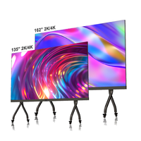 Écran LED mobile tout-en-un ultra-fin P0.7 P0.9 P1.5 P1.8 2K 4K COB LED pour la publicité, les salles de conférence et les réunions