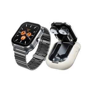 Smartwatch Sportivo <span class=keywords><strong>2</strong></span> in 1 con Auricolari Wireless da <span class=keywords><strong>2</strong></span>,01 Pollici, Monitoraggio della Frequenza Cardiaca e della Salute, IP67, in Lega, Unisex, IPS - Product Image 4