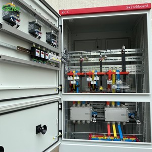 Ensemble complet de <span class=keywords><strong>tableau</strong></span> de distribution électrique triphasé MCC avec commutateur de transfert manuel, armoire de protection IP55, hybride - Product Image 1