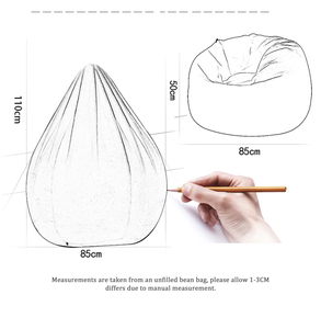 Housse de pouf pour rangement de peluches, lavable, pour adultes et enfants - Product Image 4