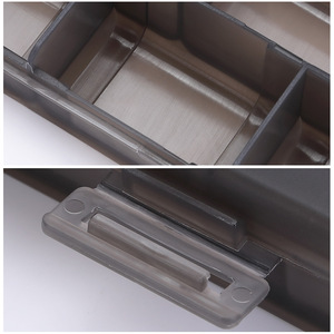 Boîte de rangement pour accessoires capillaires Wanmei en plastique 3-6L avec compartiments pour pinces, bijoux, épingles à cheveux, organiseurs - Product Image 4