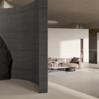 Planche de bois brûlé au charbon de bois de haute qualité Chine Revêtement mural extérieur en pierre de gros
