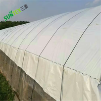 Film plastique pour serre blanc à 55% d'ombrage, couverture en polyéthylène, 5MIL 6MIL, film de serre agricole pour plantes