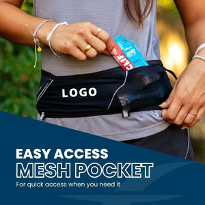 Sabuk Lari Anti Air Neoprena untuk Olahraga Luar Ruangan dengan Ritsleting, Tas Pinggang Multi-Kantong Ultra Nyaman untuk Unisex - Product Image 5