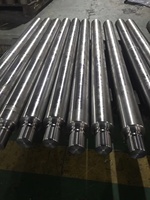 Tige de piston en acier chromé à axe optique de précision, usinée CNC, avec rail de guidage rigide pour tige de guidage à trou fileté interne