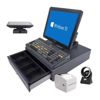 Usine en gros 15 pouces Android POS Terminal tout-en-un moniteur de caisse enregistreuse de bureau pour caissier Machine