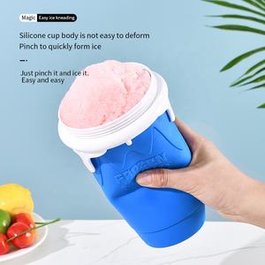 Gobelet à smoothie en silicone portable, fabricant de slush <span class=keywords><strong>magique</strong></span>, gobelet à glace réutilisable, gobelet à slush congelé à presser, <span class=keywords><strong>mini</strong></span> bac à glaçons en silicone 500 ml - Product Image 3