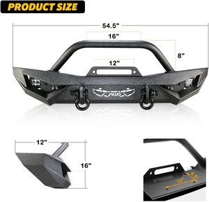 Accessoires tout-terrain avec pare-chocs avant éclairé pour <span class=keywords><strong>Jeep</strong></span> Wrangler 07-18 JK JL2018 2019 <span class=keywords><strong>2020</strong></span> 2021 2022 Accessoires extérieurs - Product Image 6