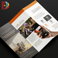 Brochures pliées en trois, dépliants et catalogues A4 en papier et carton, avec conception personnalisée et impression CMJN, pour la remise des diplômes, les entreprises et le secteur médical, de qualité supérieure et à prix abordable.