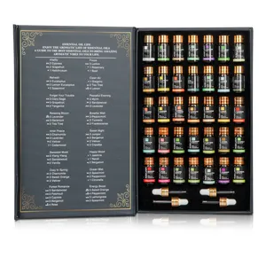 Essential oil Gift Set Private label 100% Pure Aroma Essential Oil Set 35 pcs High Quality Natural Essential Oil