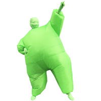 Combinaison gonflable en silicone blanc, Big Fat Masked Ninja, accessoires de scène de fête drôles et mignons, combinaison gonflable grasse