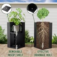 Bac à plantes en métal de grande taille, design rectangulaire personnalisé, écologique, durable, pour les projets de jardinage et d'aménagement paysager